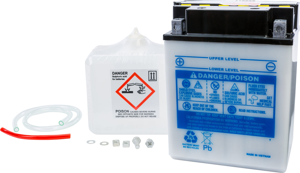 FIRE POWER BATTERY W/ACID CB14A-A1/14A-A2 12V HEAVY DUTY CB14A-A2-atv motorcycle utv parts accessories gear helmets jackets gloves pantsAll Terrain Depot