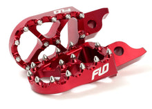 Load image into Gallery viewer, FLO MOTORSPORTS PRO SERIES FOOT PEGS RED KAW/HON FPEG-792R