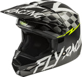 FLY RACING YOUTH KINETIC SKETCH HELMET BLACK/WHITE/HI-VIS YM 73-3468YM
