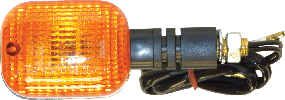 K&S UNIVERSAL SIGNAL LIGHTS BLACK W/AMBER LENS 25-7000-atv motorcycle utv parts accessories gear helmets jackets gloves pantsAll Terrain Depot