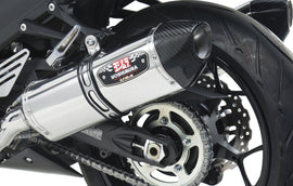 YOSHIMURA EXHAUST RACE R-77 SLIP-ON SS-SS-CF DUAL 1414020520
