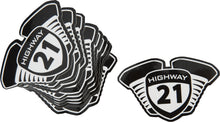 Load image into Gallery viewer, HIGHWAY 21 DECAL 3" 10/PACK 99-8321