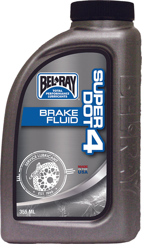 BEL-RAY SUPER DOT 4 BRAKE FLUID 355ML 99480-B355W