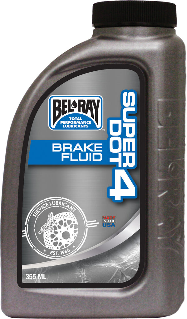 BEL-RAY SUPER DOT 4 BRAKE FLUID 355ML 99480-B355W
