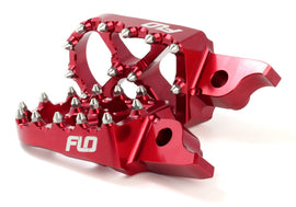 FLO MOTORSPORTS PRO SERIES FOOT PEGS RED KAW/HON FPEG-792R
