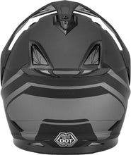 Load image into Gallery viewer, GMAX GM-11 DUAL-SPORT SCUD HELMET MATTE BLACK/GREY 2X G1113508