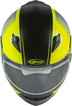 Load image into Gallery viewer, GMAX FF-49S FULL-FACE HAIL SNOW HELMET MATTE HI-VIS/BLK/GRY 3X G2495749