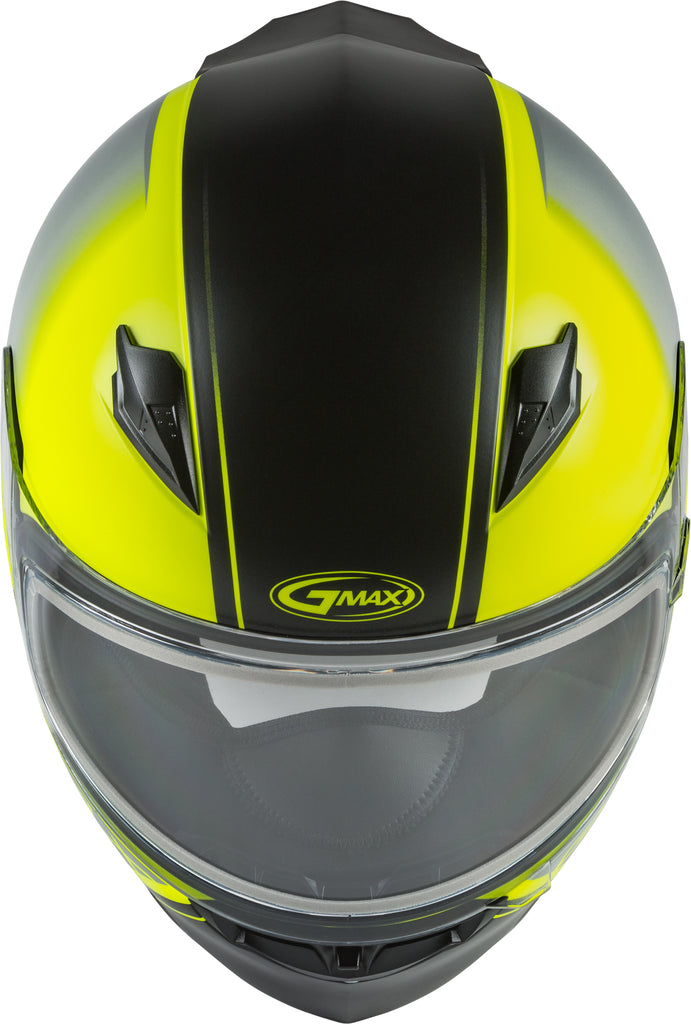 GMAX YOUTH GM-49Y HAIL SNOW HELMET MATTE HI-VIS/BLACK/GREY YS G2492740