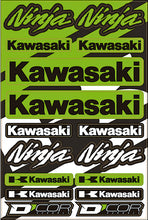 Load image into Gallery viewer, D'COR KAWASAKI STREET DECAL SHEET 40-20-102