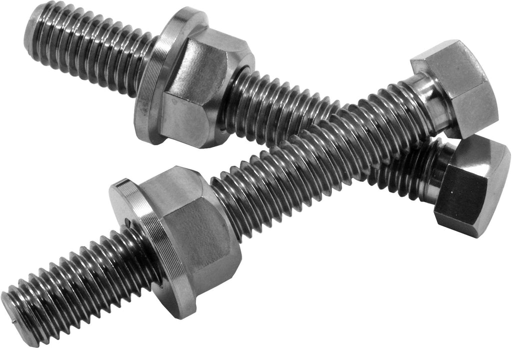 WORKS TI AXLE ADJUSTER BOLTS KTM/HUS 10X50MM/10MM / 10MM/13MM NUTS 70-635