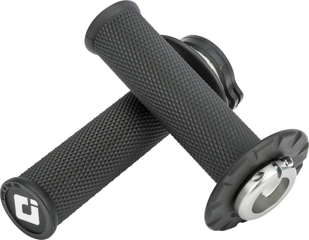 ODI MX V2 LOCK-ON GRIPS NO WAFFLE BLACK H36NWB