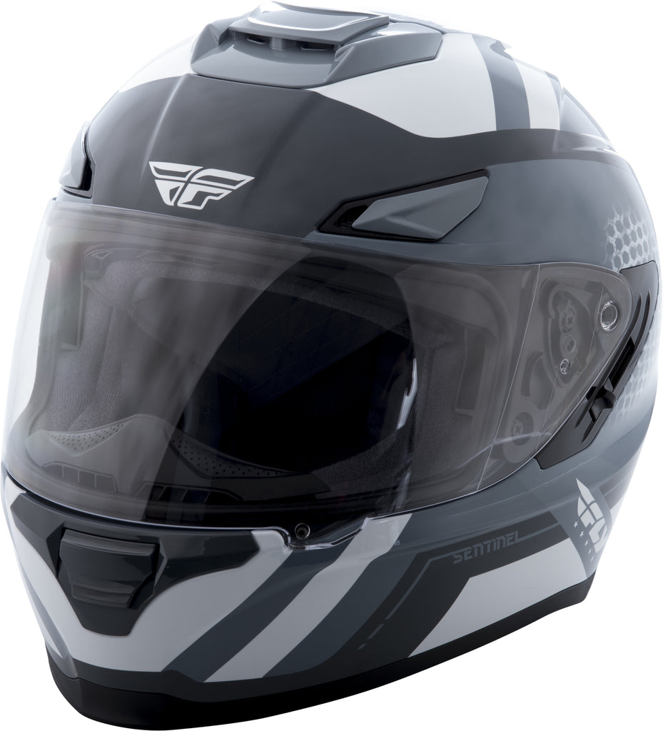 FLY RACING SENTINEL MESH HELMET GREY/WHITE XS 73-8327XS