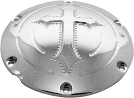 PREC. BILLET DERBY COVER DARKSIDE CHROME DRK-230-SPT-CHR