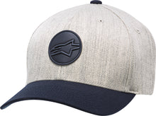 Load image into Gallery viewer, ALPINESTARS DOT PATCH HAT NATURAL HEATHER/NAVY SM/MD CURVED BILL 1139-81550-9107-S/M
