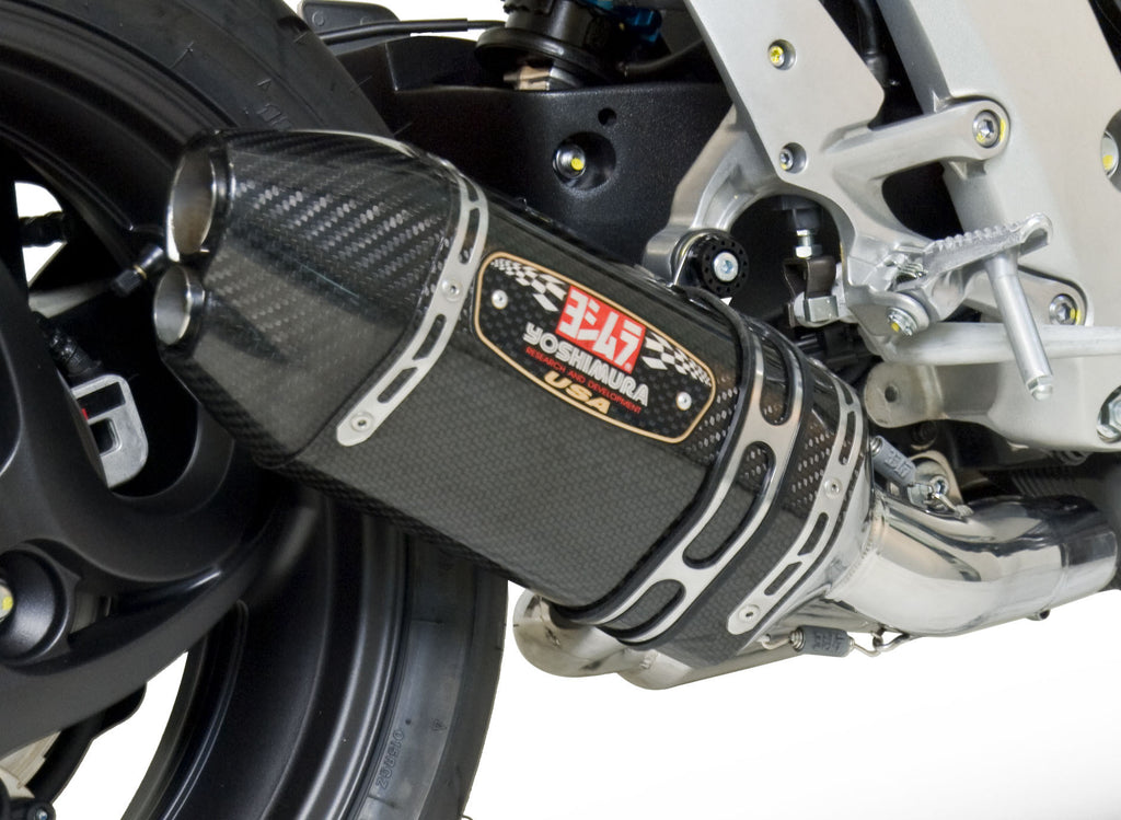 YOSHIMURA EXHAUST RACE R-77D 3QTR SLIP-ON SS-CF-CF 1210043220