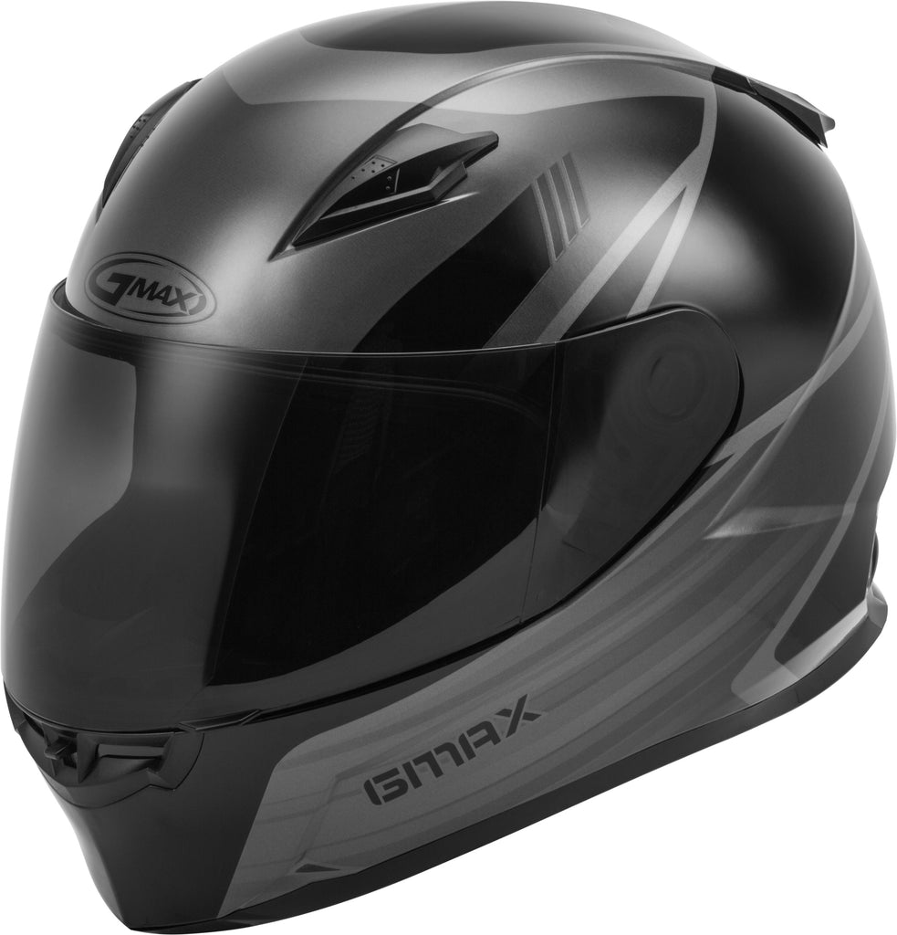 GMAX FF-49 FULL-FACE DEFLECT HELMET BLACK/GREY 3X G1494249