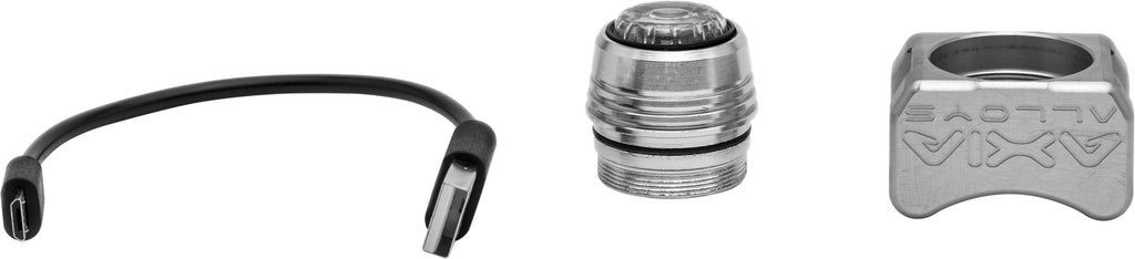 AXIA LED RECHARGEABLE DOME LIGHT SILVER MODDL-C