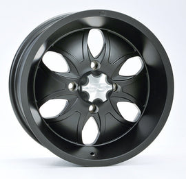 ITP SYSTEM 6 ALLOY WHEEL MATTE BLA CK 14X7 4/156 5+2 14SB13BX