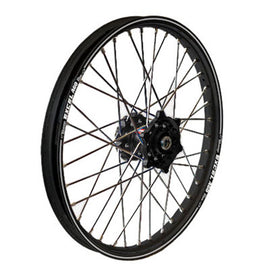 DUBYA FRONT WHEEL SET 1.40X14 BLACK HUB BLACK RIM 56-3166BB