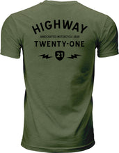 Load image into Gallery viewer, HIGHWAY 21 HALLIWELL TEE GREEN 2X 489-19302X