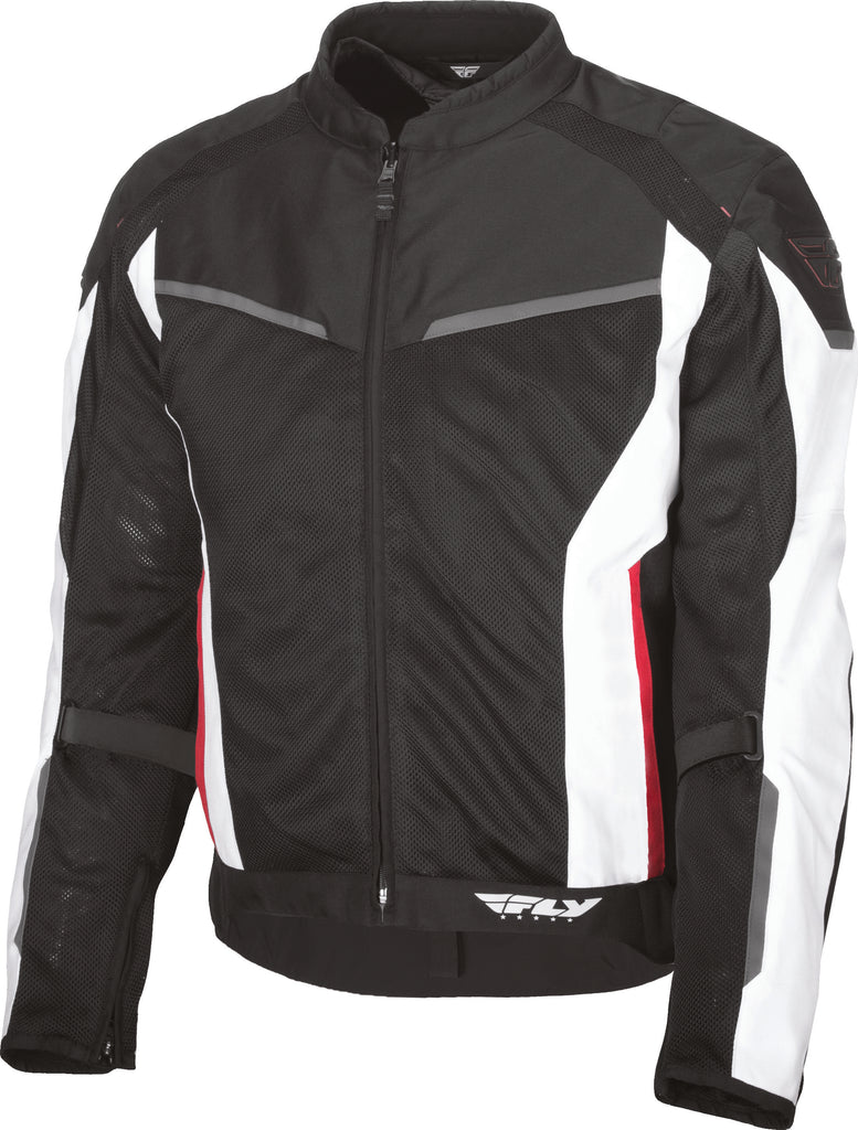 FLY RACING STRATA JACKET BLACK/WHITE/RED SM 477-2101-2