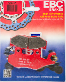EBC BRAKE PADS REAR FA675X