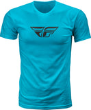 FLY RACING FLY F-WING TEE TURQUOISE XL 352-0618X