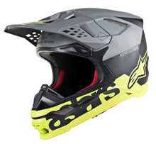 Load image into Gallery viewer, ALPINESTARS S.TECH S-M8 RADIUM HELMET BLACK/GREY/YELLOW SM 8301519-1305-S