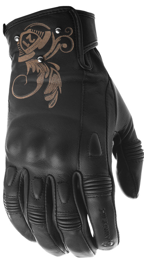 HIGHWAY 21 WOMEN'S BLACK IVY GLOVES BLACK 2X #5884 489-0080~6-atv motorcycle utv parts accessories gear helmets jackets gloves pantsAll Terrain Depot