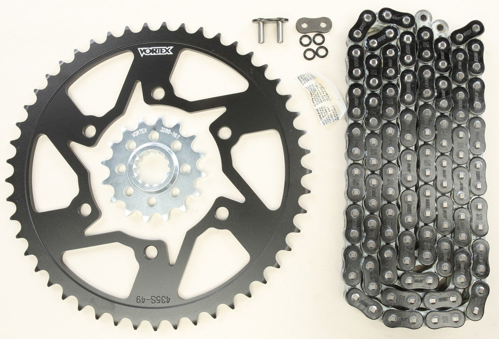 VORTEX SPROCKET/CHAIN KIT BLACK CK6364-atv motorcycle utv parts accessories gear helmets jackets gloves pantsAll Terrain Depot