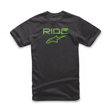 Load image into Gallery viewer, ALPINESTARS RIDE 2.0 TEE BLACK/GREEN LG 1038-72000-1060-L