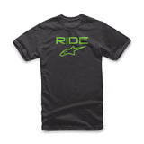 ALPINESTARS RIDE 2.0 TEE BLACK/GREEN LG 1038-72000-1060-L