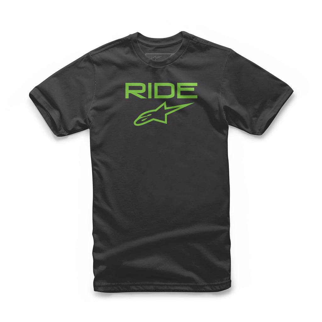 ALPINESTARS RIDE 2.0 TEE BLACK/GREEN 2X 1038-72000-1060-2XL