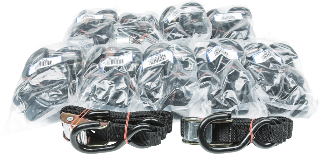 FIRE POWER 1" TIE-DOWN BLACK 10/PAIRS 21262BULK-atv motorcycle utv parts accessories gear helmets jackets gloves pantsAll Terrain Depot
