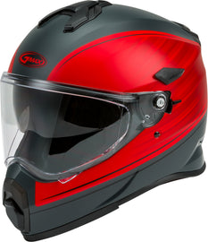GMAX YOUTH AT-21Y ADVENTURE RALEY HELMET MATTE GREY/RED YS G1211030
