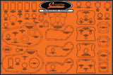 JAMES GASKETS GASKET DISPLAY BOARD EVO '86-03 99000-EVXL