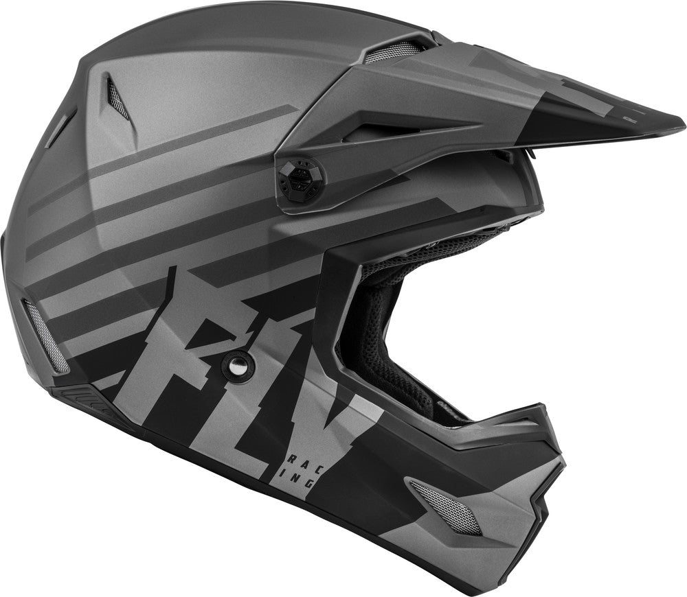FLY RACING KINETIC THRIVE HELMET MATTE DARK GREY/BLACK LG 73-3500L