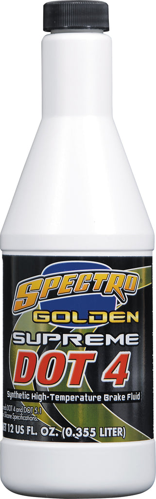 SPECTRO DOT 4 GOLDEN BRAKE FLUID 12 OZ I.GSBF