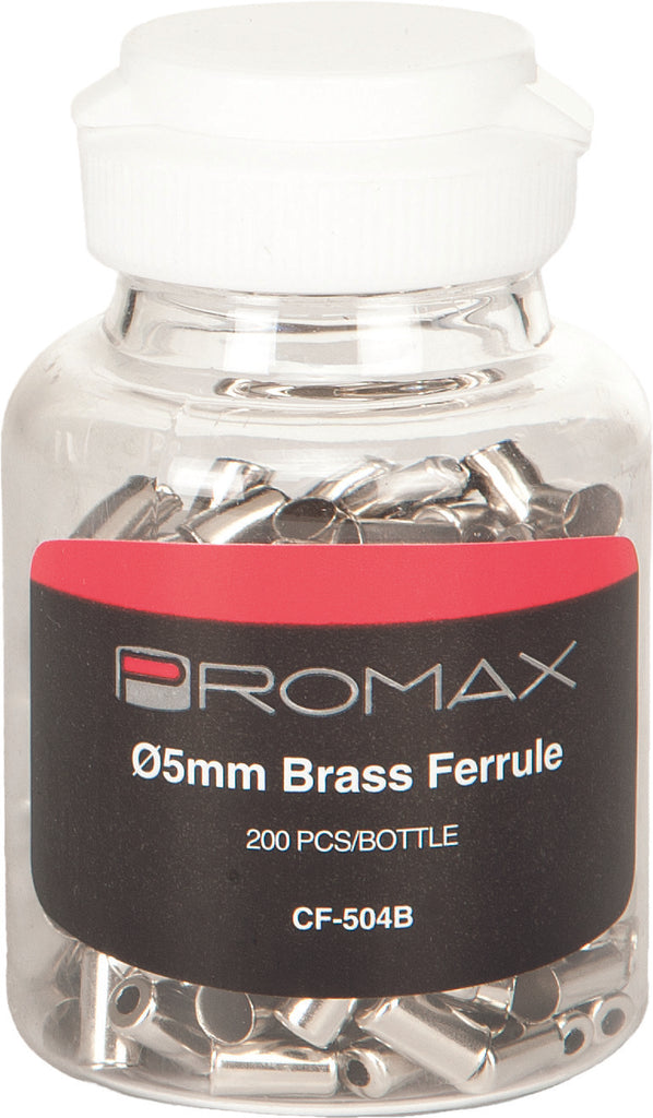 PROMAX BRASS FERRULES 5MM 200/PCS PX-DC14CF504-CP