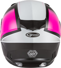 Load image into Gallery viewer, GMAX FF-49S HAIL SNOW HELMET W/ELEC SHIELD MATTE BLK/PINK/WHITE MD G4491345