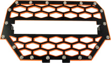 Load image into Gallery viewer, MODQUAD 2-PANEL FRONT GRILL BLACK/ORANGE W/10&quot; LIGHT BAR RZR-FGLS-1K-OR-atv motorcycle utv parts accessories gear helmets jackets gloves pantsAll Terrain Depot