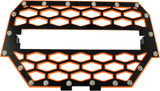 MODQUAD 2-PANEL FRONT GRILL BLACK/ORANGE W/10