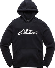 Load image into Gallery viewer, ALPINESTARS YOUTH BLAZE FLEECE PULLOVER BLACK/WHITE MD 3038-51000-1020-M