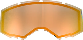 FLY RACING DUAL LENS W/O VENTS ADULT ORANGE MIRROR/SMOKE FLB-015