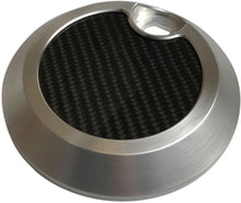 Load image into Gallery viewer, BRASS BALLS FUEL DOOR NATURAL W/CARBON INLAY BB05-002