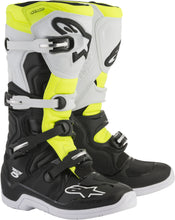 Load image into Gallery viewer, ALPINESTARS TECH 5 BOOTS BLACK/WHITE/YELLOW SZ 16 2015015-125-16