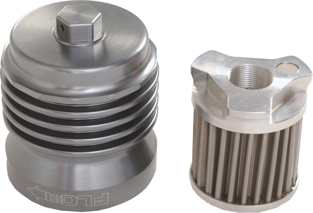 PCRACING FLO REUSABLE STEEL OIL FILTER PCS5