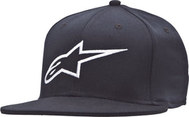 ALPINESTARS AGELESS FLAT BILL HAT BLACK/WHITE SM/MD 1035-81015-1020-S/M