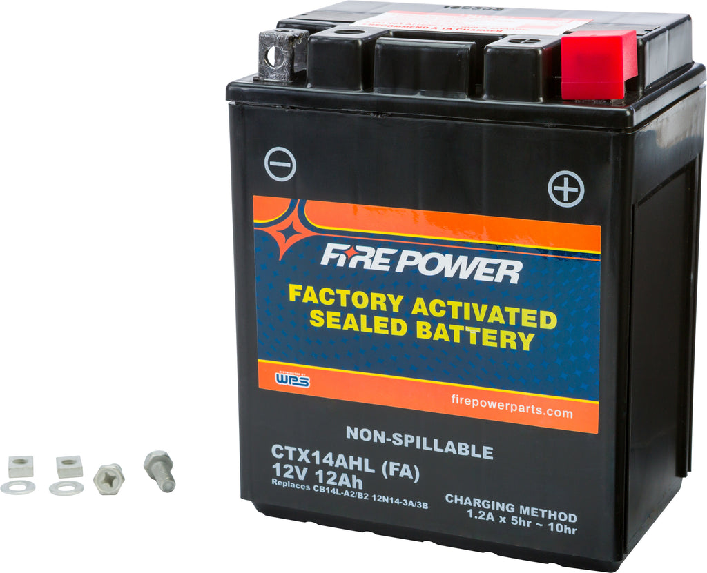 FIRE POWER BATTERY CTX14AHL/CB14L-A2 SEALED FACTORY ACTIVATED CTX14AHL-BS(FA)