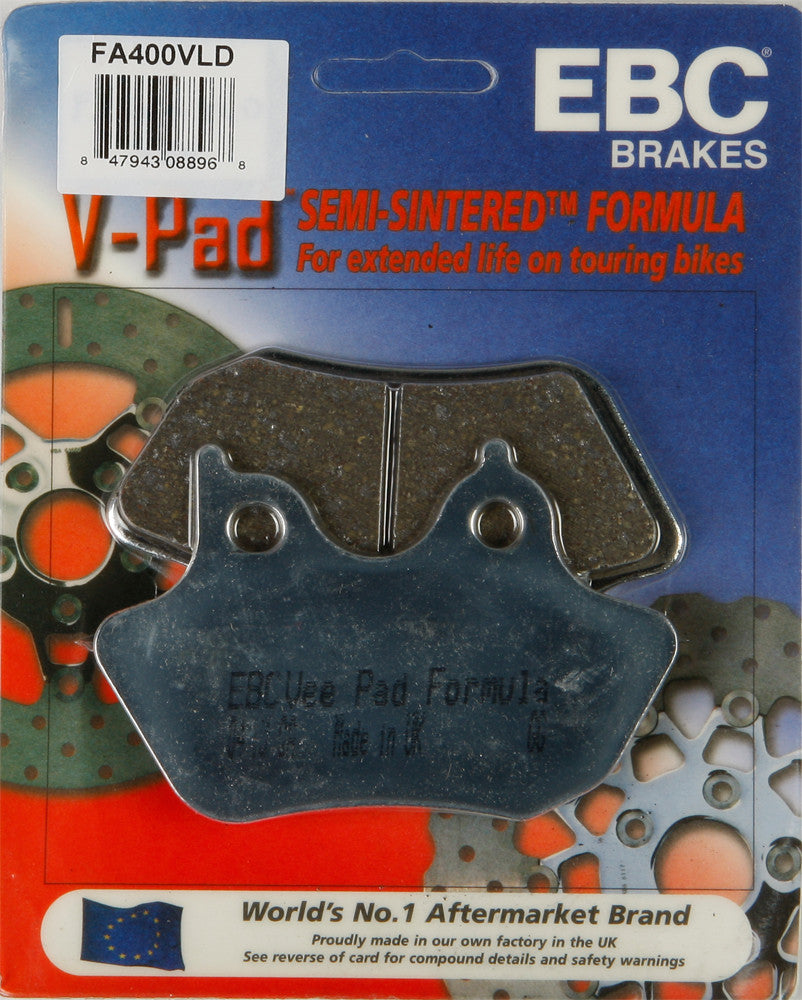 EBC BRAKE PADS V-SERIES CHROME FA400VLD-atv motorcycle utv parts accessories gear helmets jackets gloves pantsAll Terrain Depot